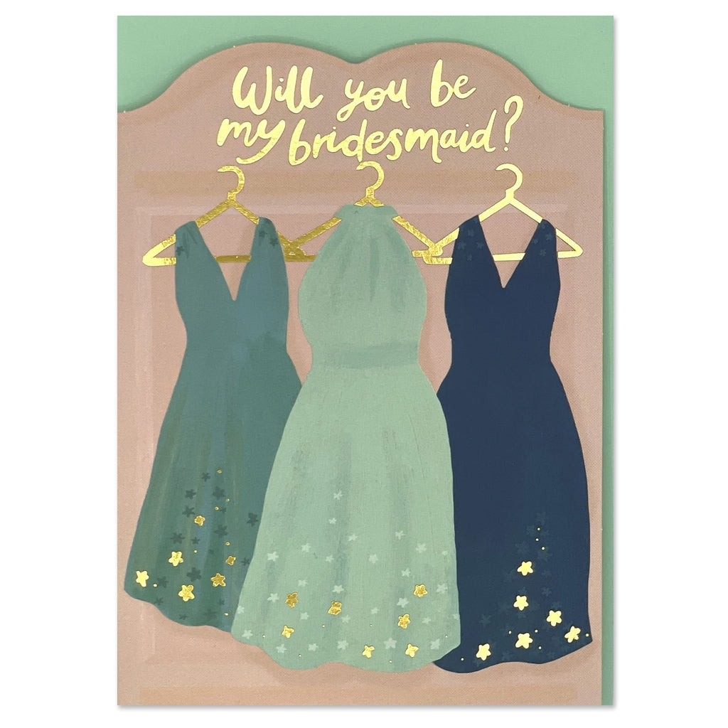 Raspberry Blossom Will You Be My Bridesmaid?' Card