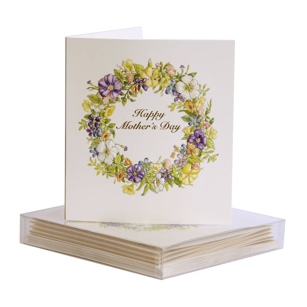 PAULA SKENE DESIGNS - Spring Floral Wreath Mother's Day Card