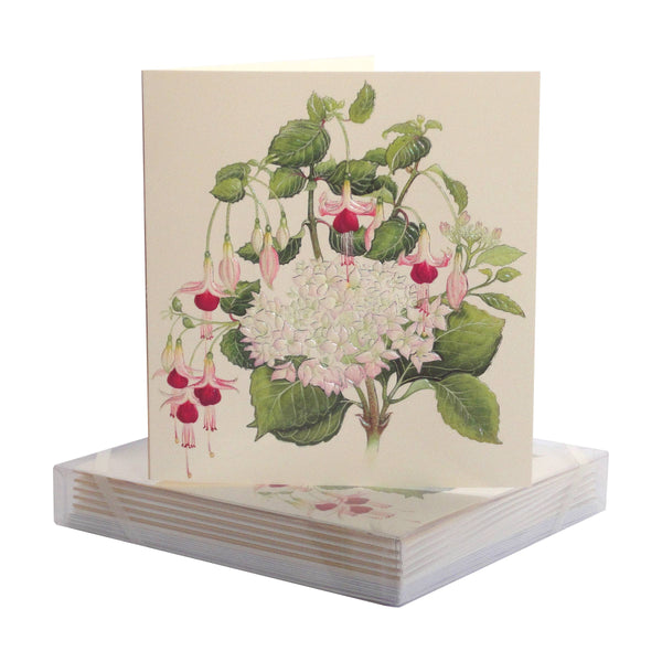 PAULA SKENE DESIGNS - Fuchsia Hydrangea Sympathy Card