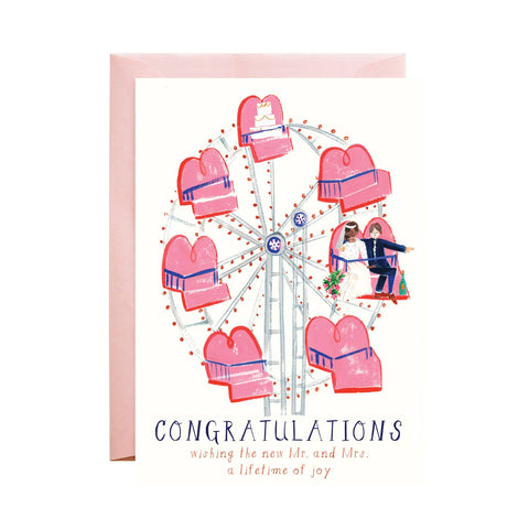 Mr. Boddington's Studio - Ferris in Love Wedding Card