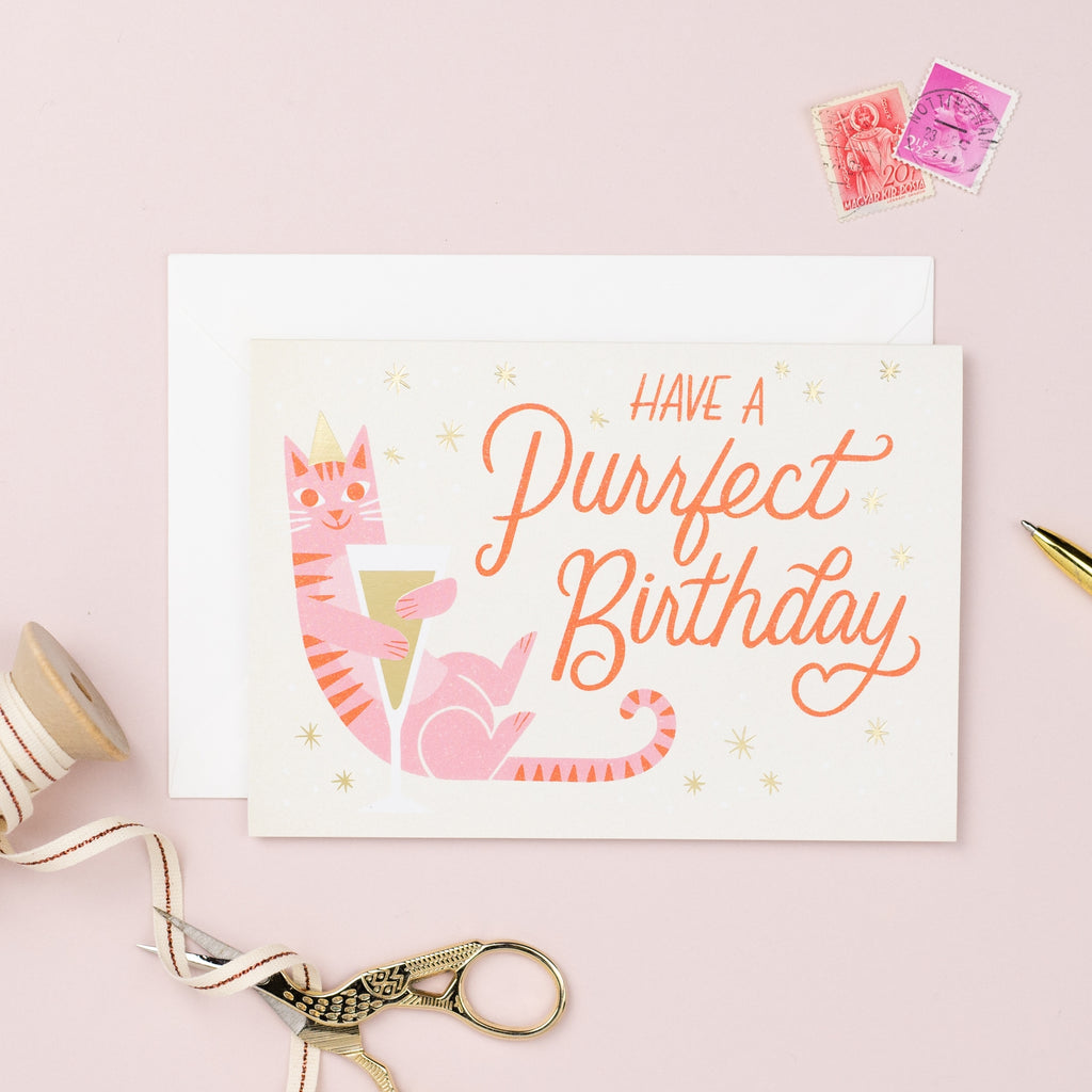 Ricicle Cards Birthday Cat Card