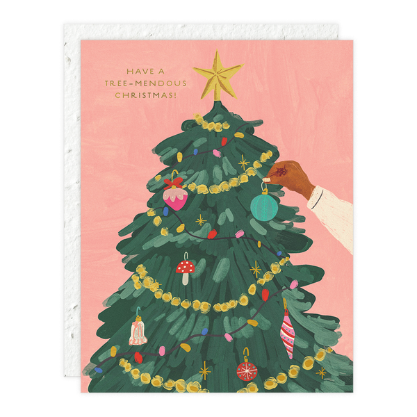 Seedlings - Christmas Tree Hanging - Christmas Card