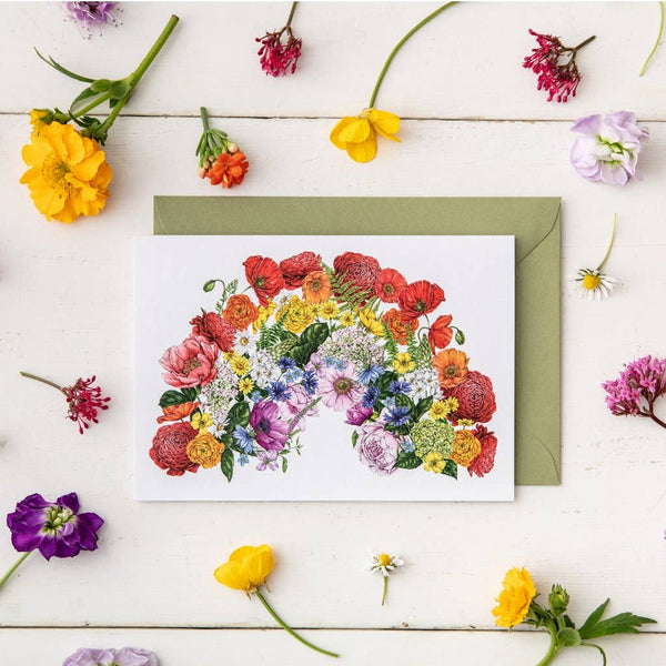 Catherine Lewis Design - Botanical Rainbow Card
