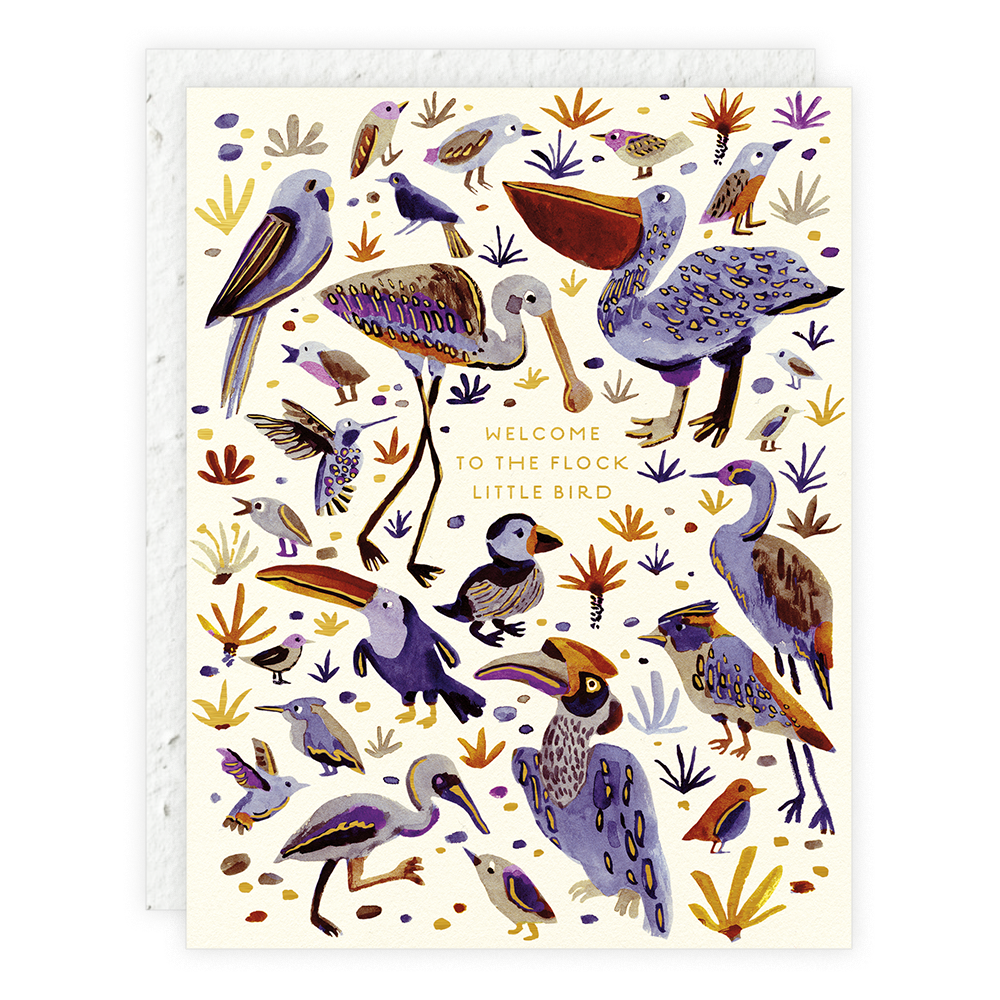 Seedlings - Little Bird Baby Card