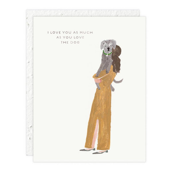Seedlings - Girl and Dog - Love + Friendship Card