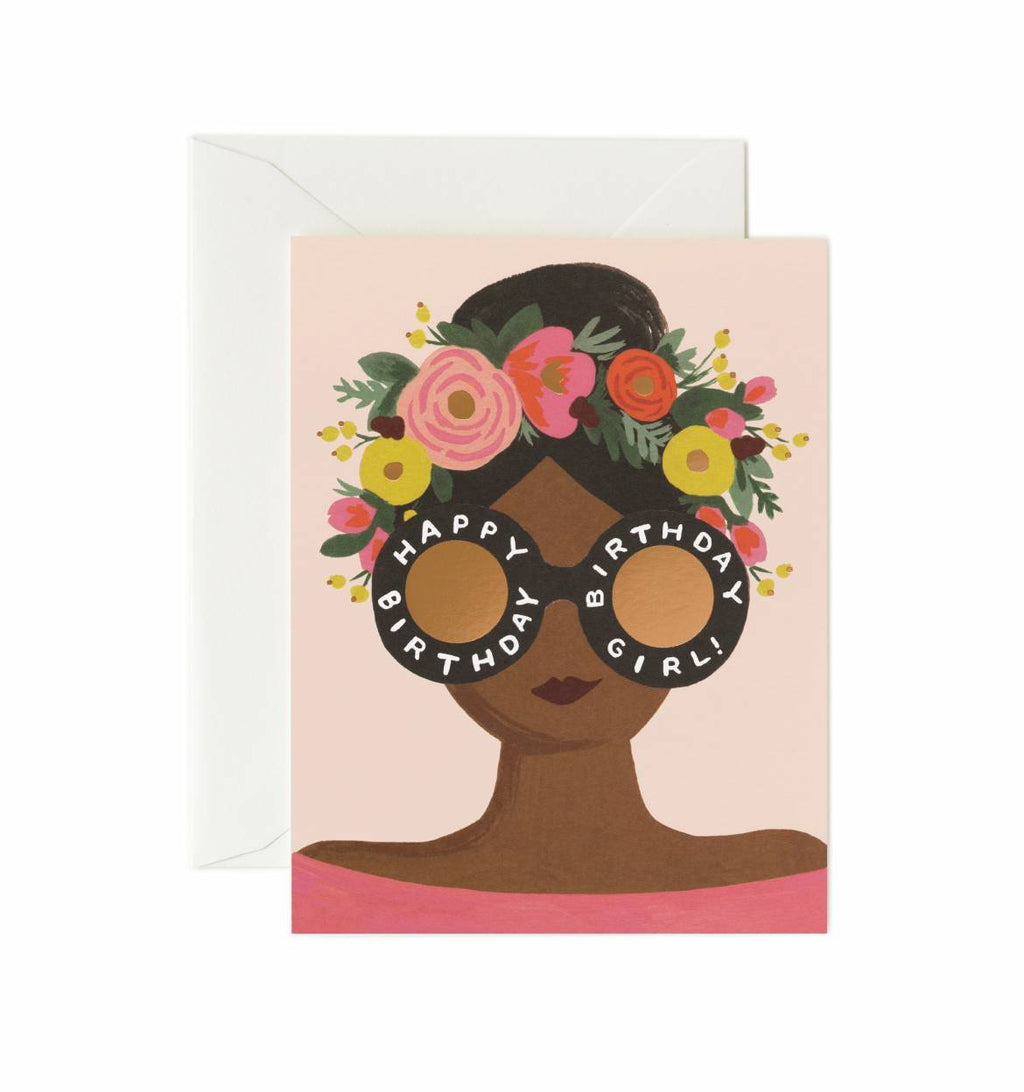 Rifle Paper Co. Flower Crown Birthday Girl Card