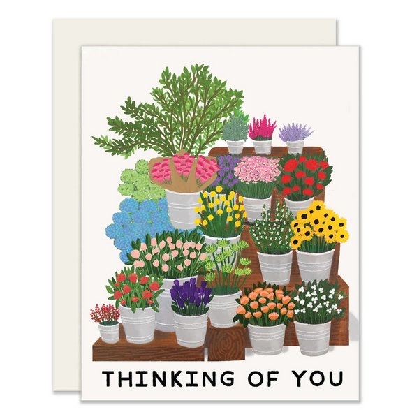 Slightly Stationery Flower Market Sympathy Card