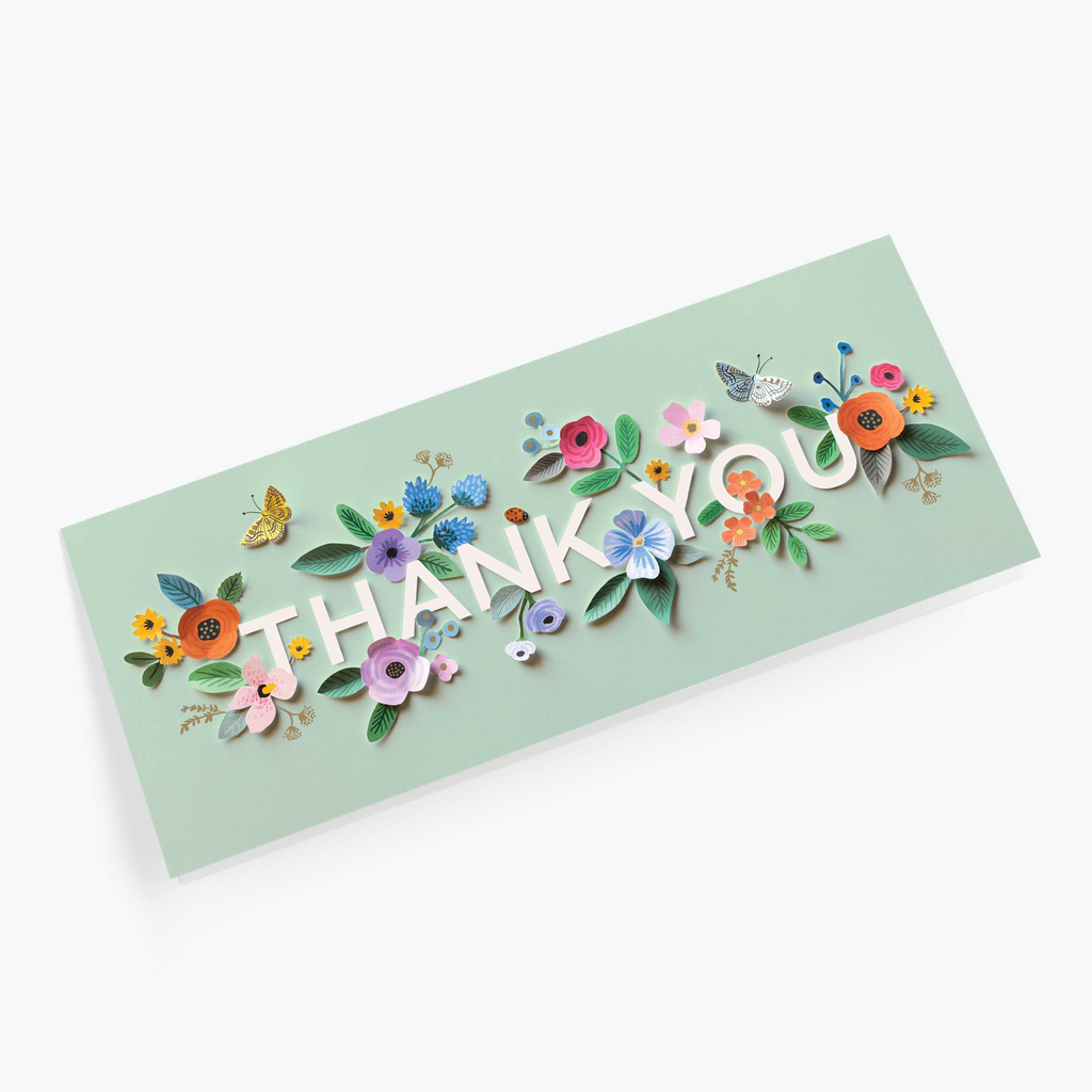 Rifle Paper Co. Cut Paper Thank You Card No. 10