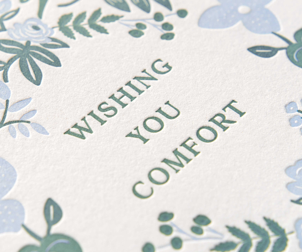 Rifle Paper Co. Indigo Sympathy Card