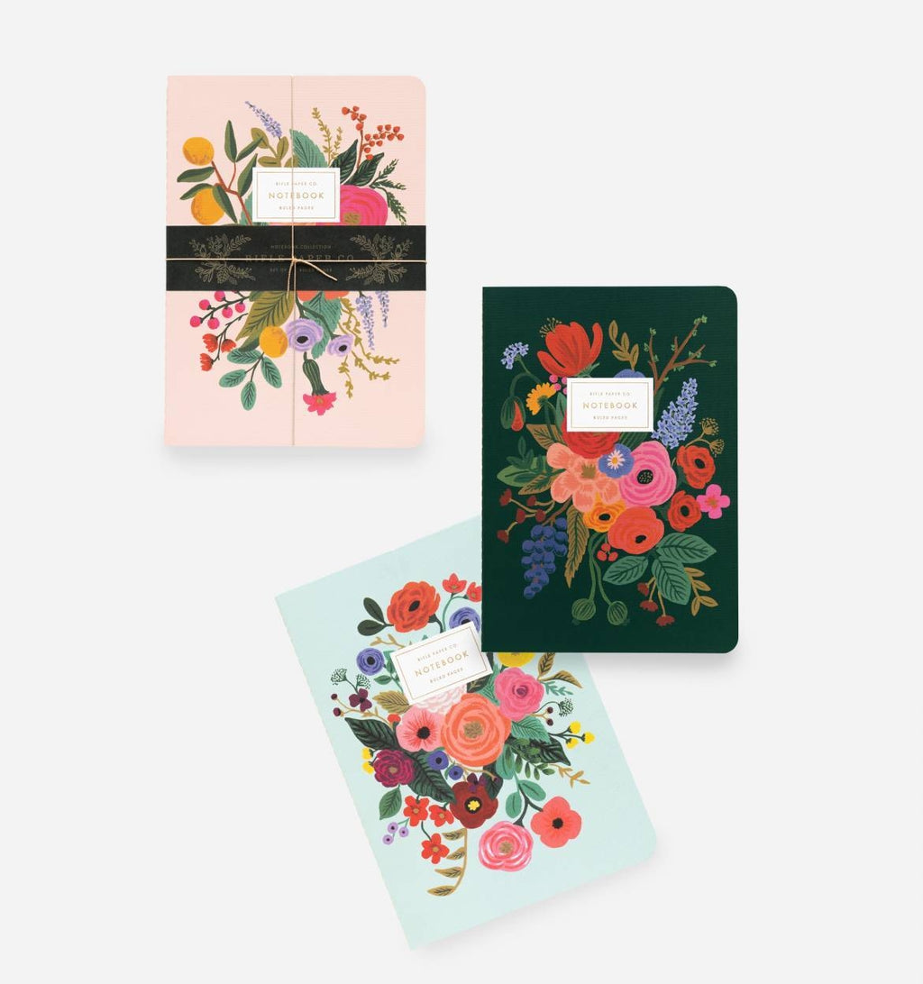 Rifle Paper Co. Set of 3 Garden Party Notebooks