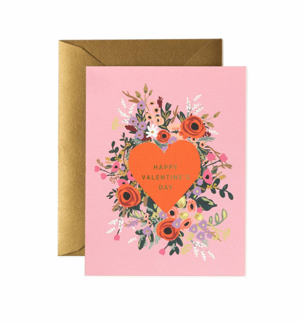 Rifle Paper Co. Blooming Heart Valentine Card