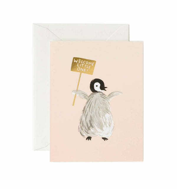 Rifle Paper Co. Welcome Penguin Card