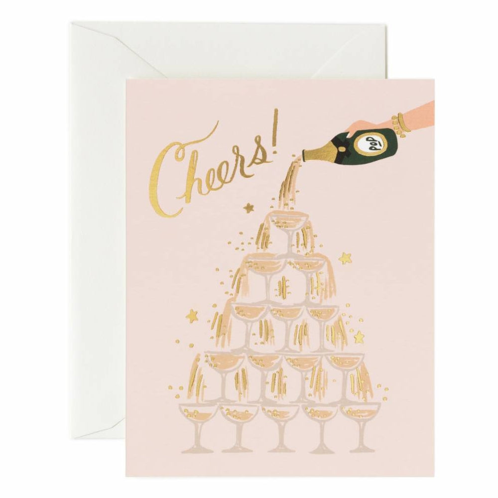 Rifle Paper Co. Champagne Tower Cheers Card