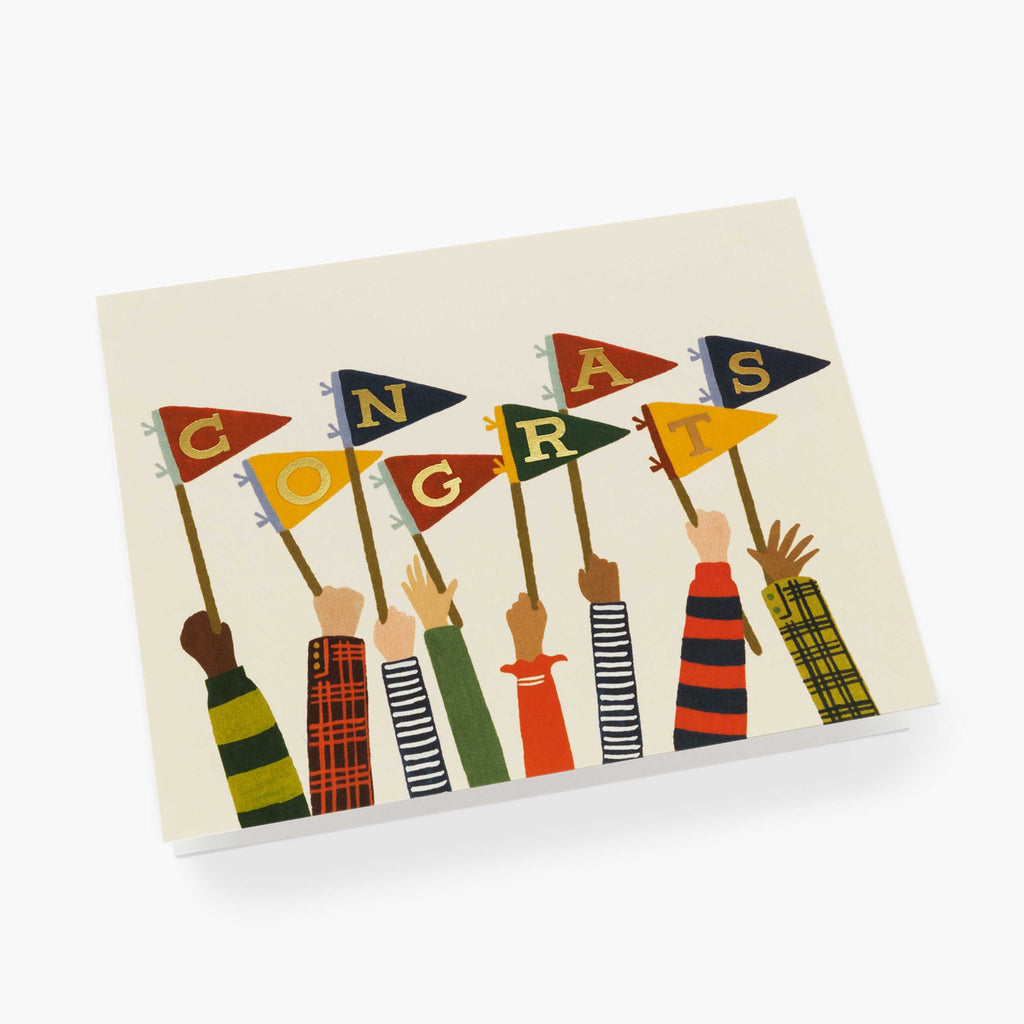 Rifle Paper Co. Congrats Pennants Card