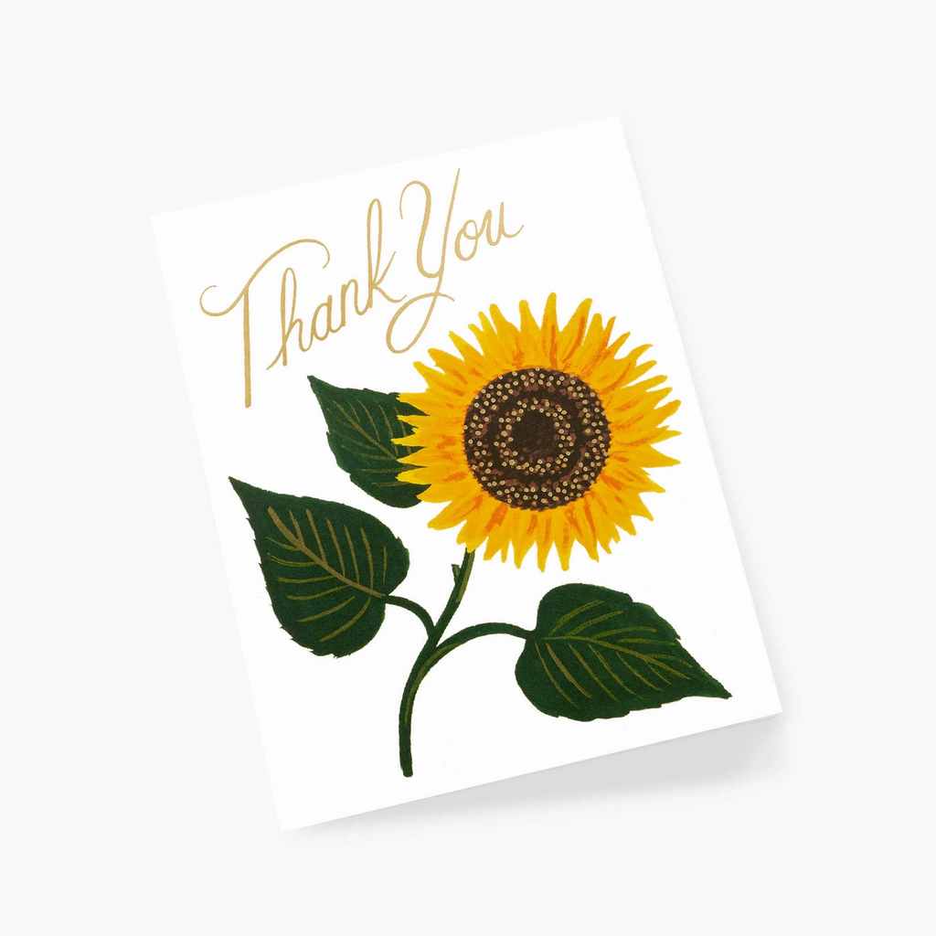 Rifle Paper Co. Sunflower Thank You Card SET