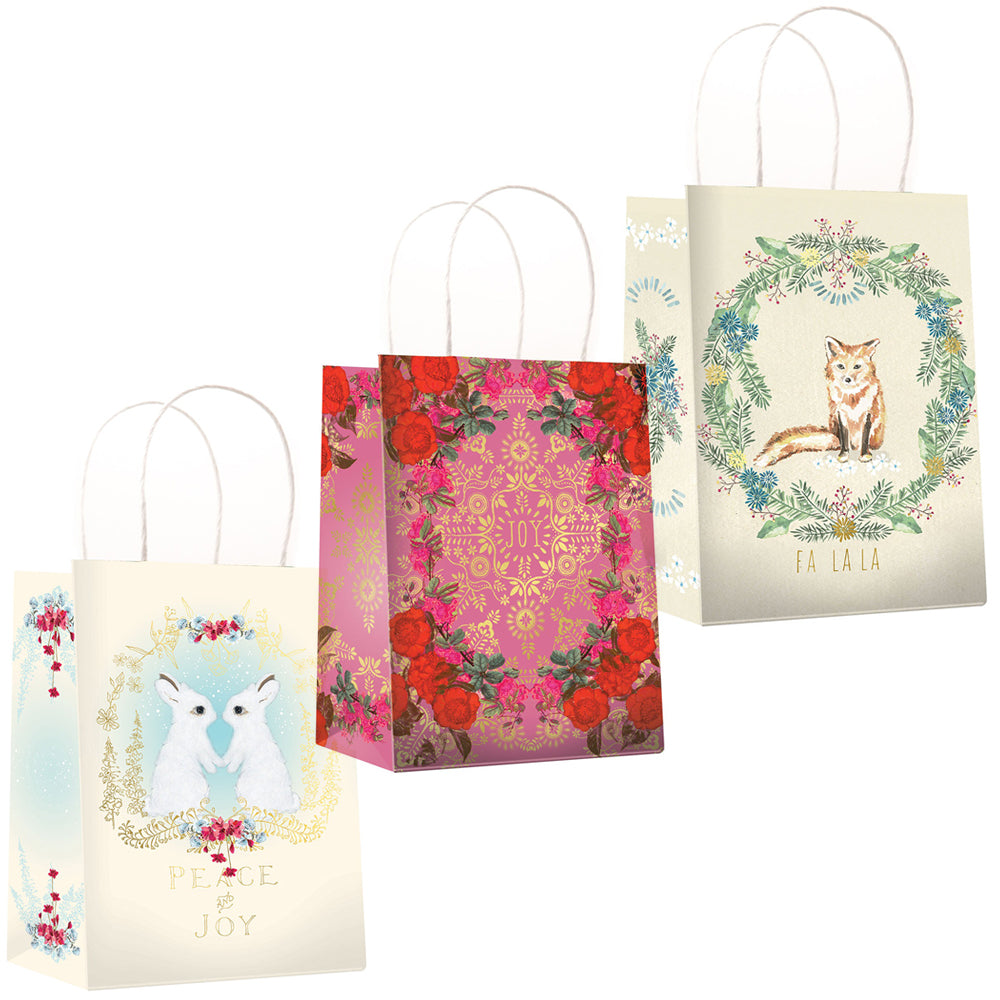 Papaya! Art Holiday Gift Bags Set
