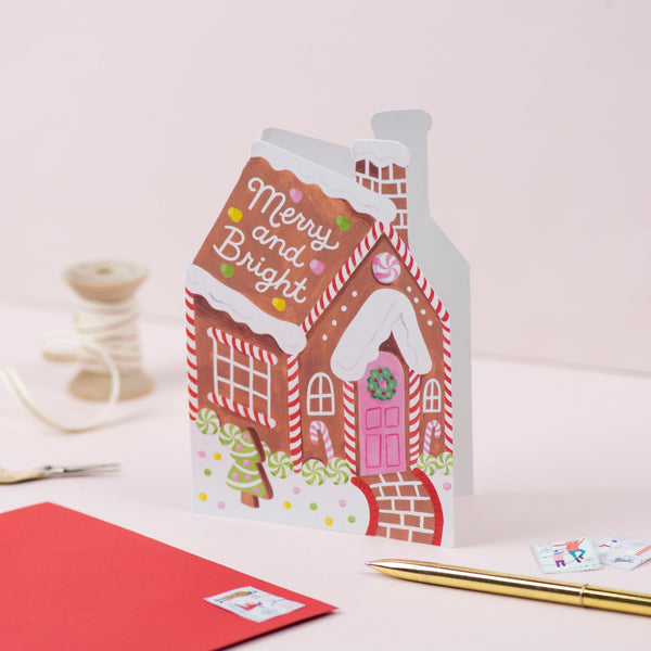 Ricicle Cards Gingerbread House Christmas Card