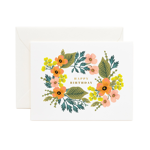 Rifle Paper Co. Happy Birthday Bouquet Card