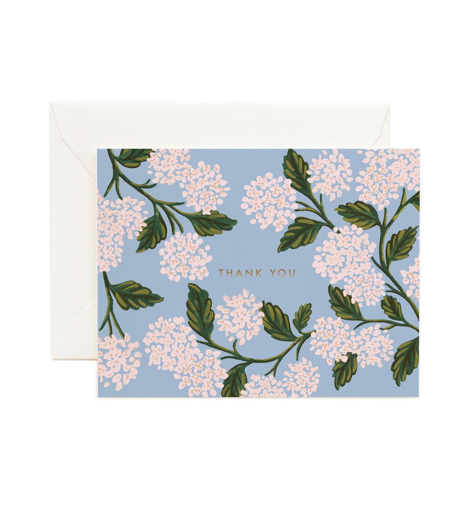 Rifle Paper Co. Hydrangea Thank You Card