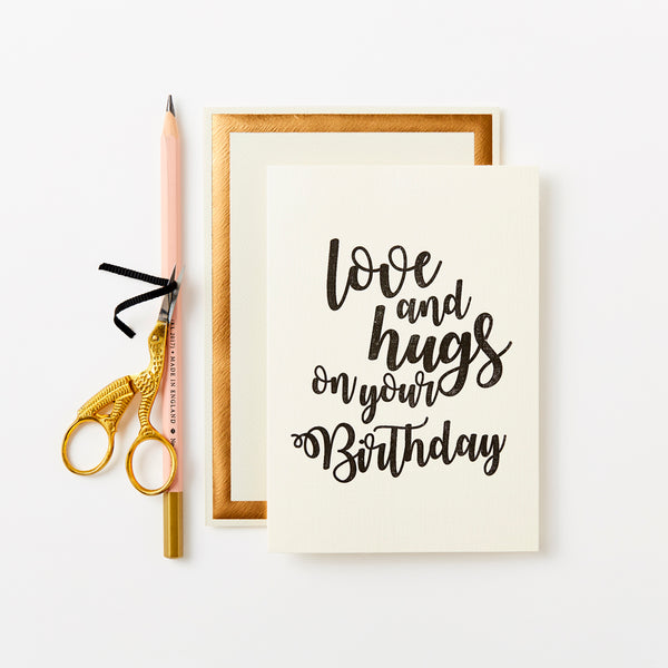 Katie Leamon Love And Hugs Birthday Card