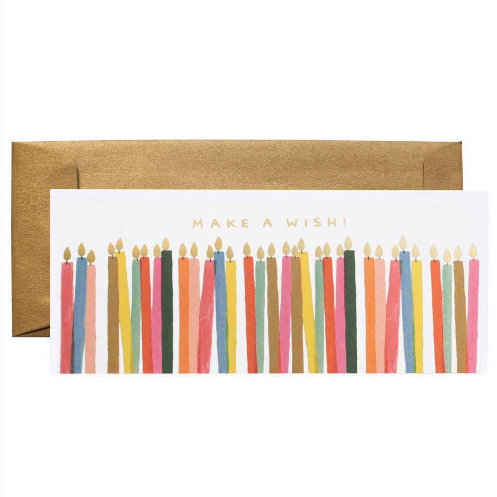 Rifle Paper Co. Make A Wish Candles No.10 Birthday Card
