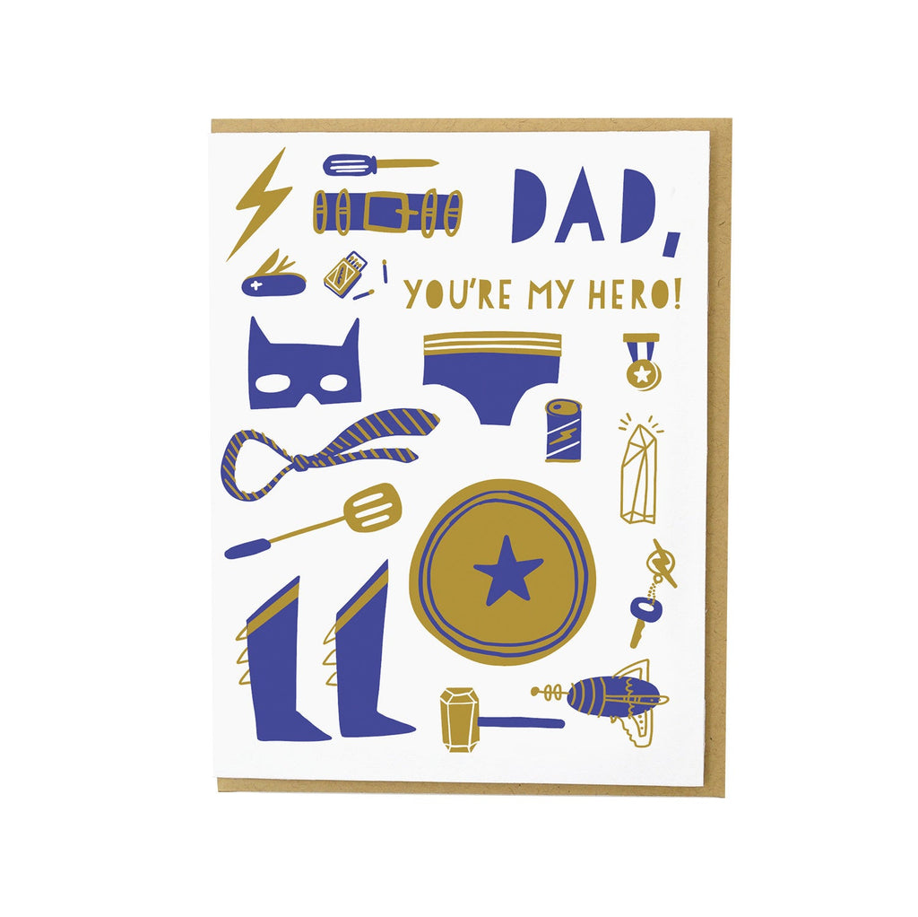 HELLO!LUCKY Super Dad Greeting Card