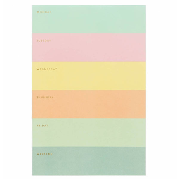 Rifle Paper Co. Colour Block Weekly Memo Pad