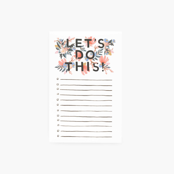 Rifle Paper Co. Let's Do This Notepad