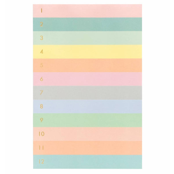 Rifle Paper Co. Numbered colour block Memo Notepad