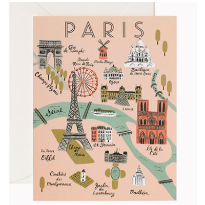 Rifle Paper Co. Paris Map Card