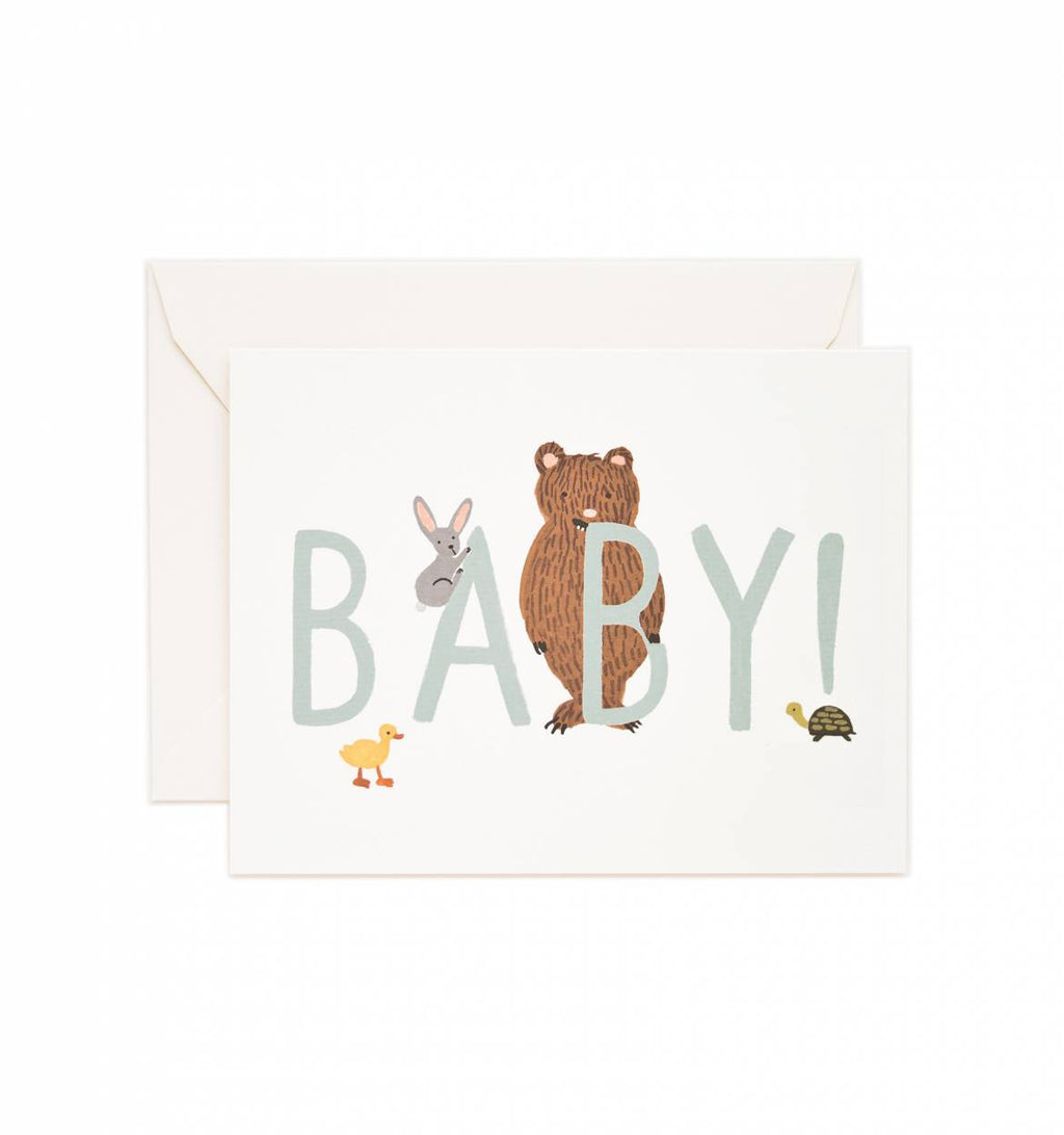 Rifle Paper Co. Baby! Mint Greeting Card