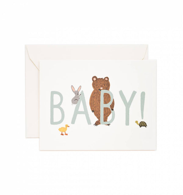 Rifle Paper Co. Baby! Mint Greeting Card