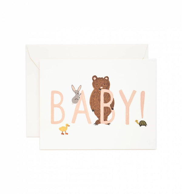 Rifle Paper Co. Baby! Peach Greeting Card