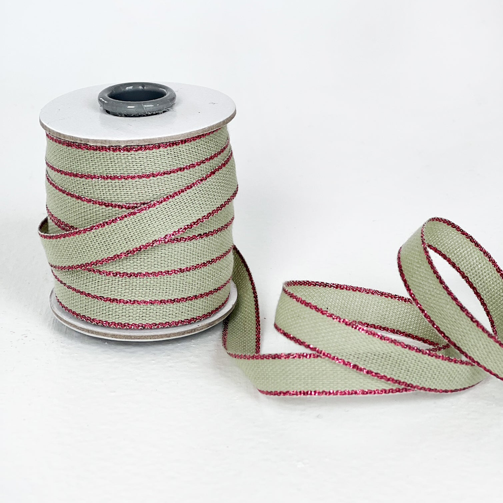 Studio Carta Drittofilo Cotton Ribbon - Sage & Berry