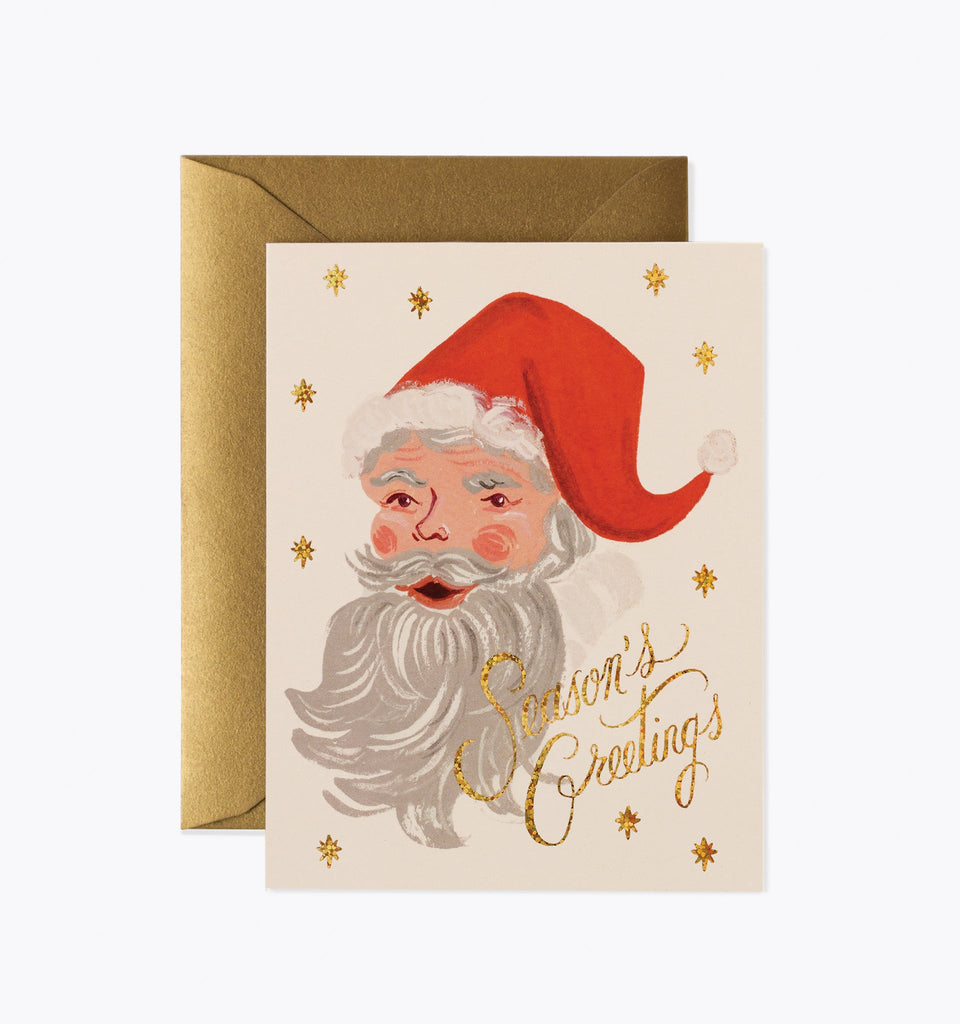 Rifle Paper Co. Greeting From Santa Christmas Card