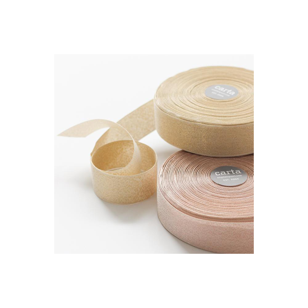 Studio Carta Metallic Woven Cotton Ribbon - Gold