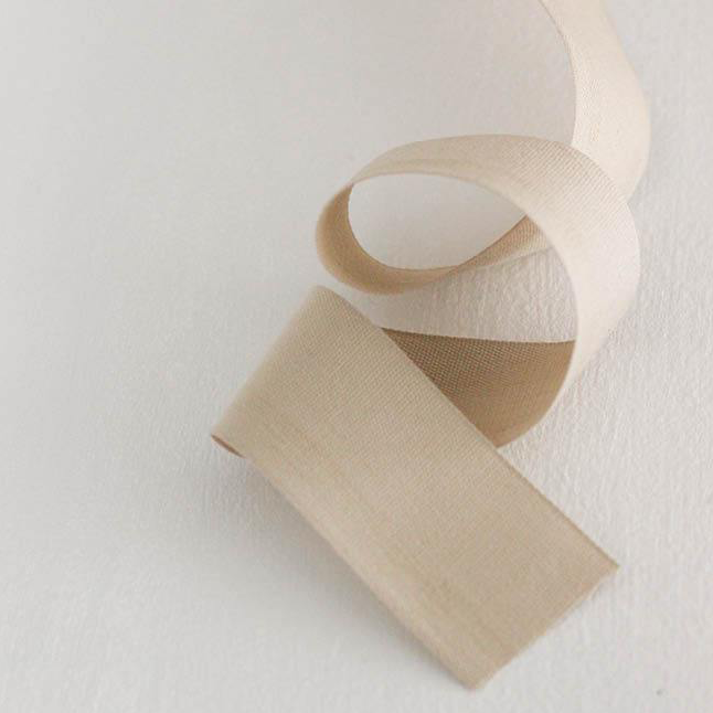 Studio Carta Cotton Ribbon Tight Weave - Tan