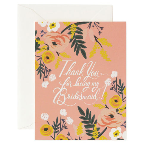 Rifle Paper Co. Thank You Bridesmaid Card