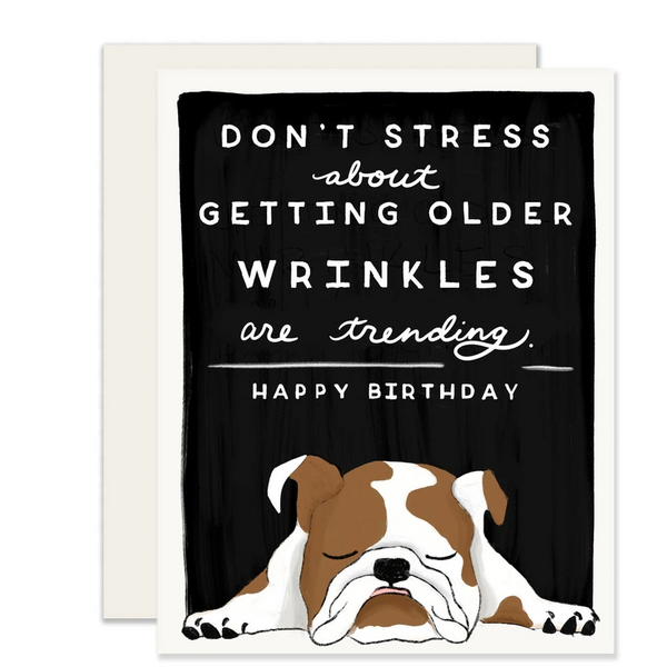 Slightly Stationery Wrinkles Birthday Card