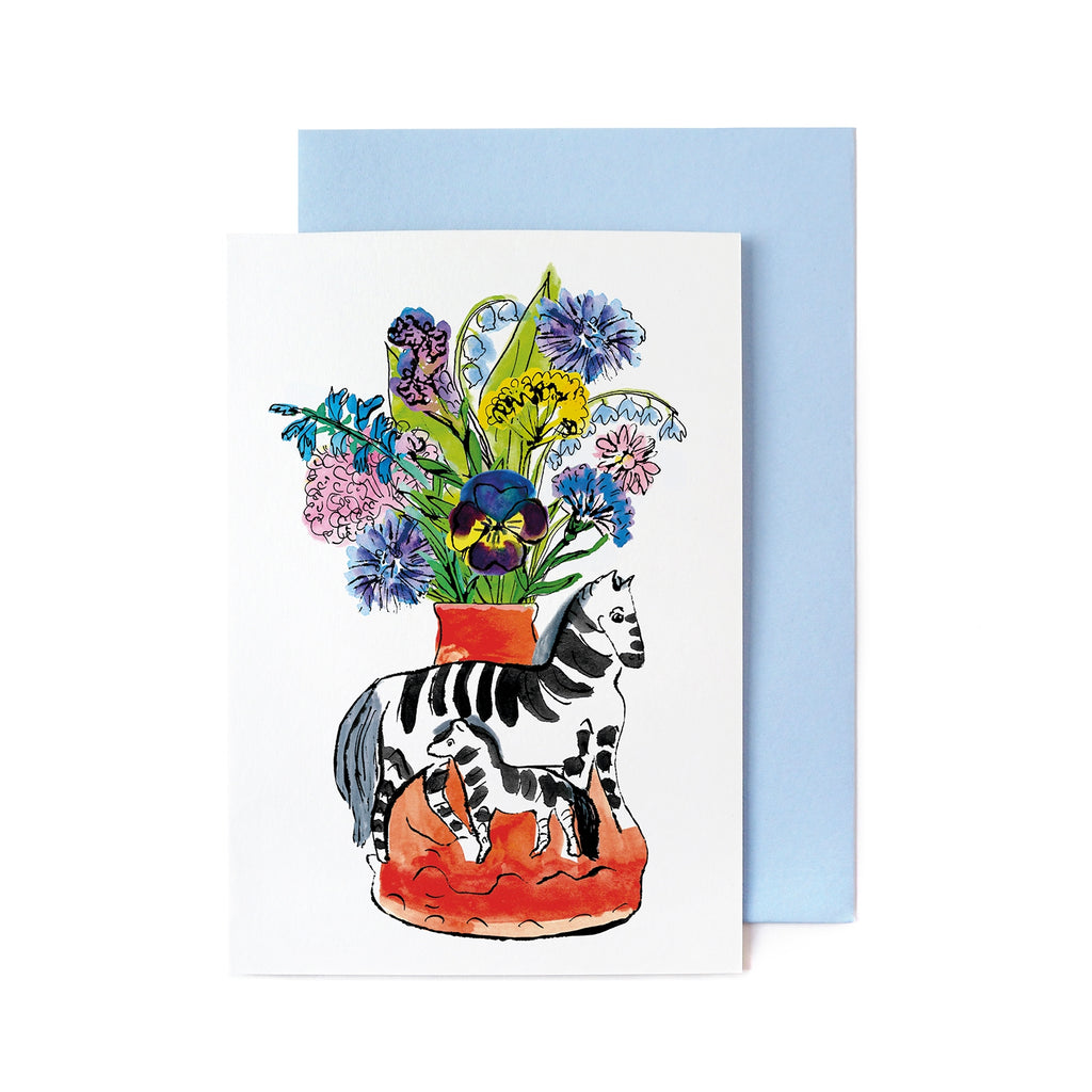 Yes! Paper Goods Zebra Mother + Child Card